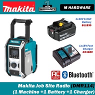 MAKITA DMR114 18V / 12Vmax Cordless Bluetooth Job Site Radio