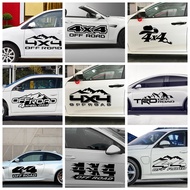 Hot 4X4 OFF ROAD Carbon Fiber Car Stickers Vinyl Auto Sticker For Car Door Body Oil Tank Cover Car Styling Custom Sticker