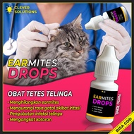 Obat Tetes Kutu Earmites Telinga Kucing EARMITES DROPS Infeksi Gatal Iritasi Radang Telinga by Clever Solutions Vet Pet Otic Olive Care