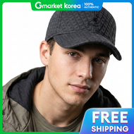 kangol | หมวกแกป 4 แผงลายตารางแบบควลท สดำ
