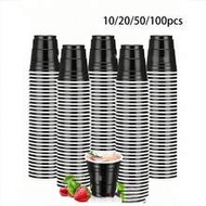 10/20/50/100pcs 2oz Plastic Mini Cups, Multi-Purpose Plastic Small Cups Suitable For Cocktails, Beve