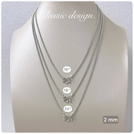 Hug Ngern Nan Shop Ready To Organize From Thailand Necklace With Double Loop Pattern 92.5% Pure Silv