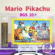 2016 比卡超 x 瑪利奧 BGS 10 超罕啤牌 Pikachu Mario Poker Deck Diamonds Poncho 扮裝 變裝 撲克牌 比卡丘 瑪利歐 撲克牌 水箭龜 傻鴨 Psy