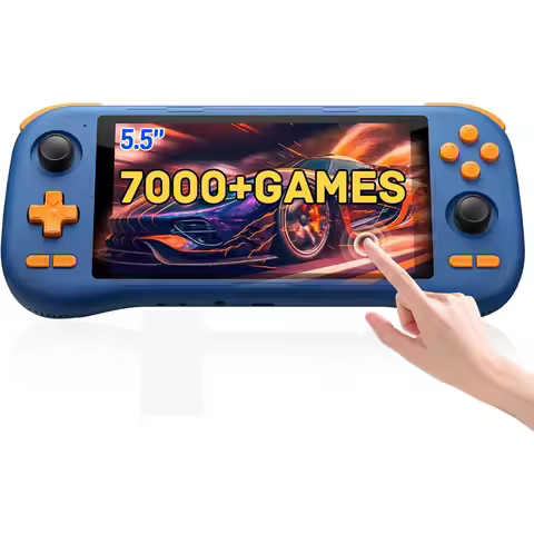 K56 Retro Handheld Game Console, Support 7000+ Games, Equipped with 64G TF Card, Android 14.0 System