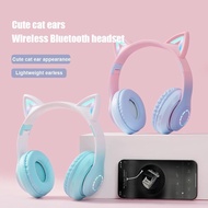 Cute Cat Gaming Headphone B39 Pro Cat Ear TWS Foldable Noise Reduction With Microphone Wireless Earp