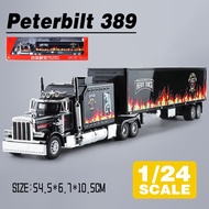 LEO 1:24 Peterbilt 389 American Truck Diecast Model Car Alloy Cars Toys Collection Gift For Kids Boy