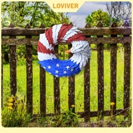 American Eagle Patriot 7 Month 4TH Wreath Wall Front Door Artificial Wreath