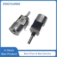 1Pcs/lot RK168 Type Motor Potentiometer Double B50K 50KB-4 B100K 100KB-4 Power Amplifier Volume Pote