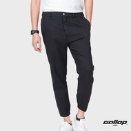 GALLOP : Mens Wear Jogger Pants กางเกงขาจั๊ม รุ่น ผ้าทอริ้ว GL9010 สี Ultra Black - ดำ / ราคาปรกติ 1690.-