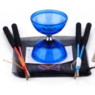 MAGICYOYO Pro Triple Bearing Diabolo Saiz Kecil 4” Mainan Yoyo Cina dengan 2 Pasang Batang Karbon+ 2