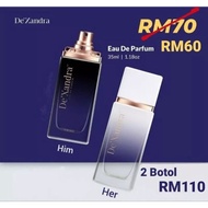 3 DAYS PROMO [2 BOTOL RM110] DEXANDRA PERFUME FOR HER / HIM 35ML ORIGINAL