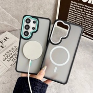 Dual-color TPU magnetic phone case suitable for Samsung S26 Ultra, S25, S24 Ultra, A57, A37, A56, A5