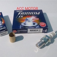 KAWASAKI NGK Iridium Motorcycle Spark Plugs Ninja 150, Honda NSR 150 2-Stroke - BR9EIX