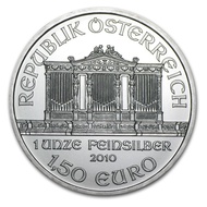 2010 Austrian Philharmonic 1 oz .999 Silver Coin BU 1oz