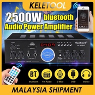 2500W 2 Channels Bluetooth Karaoke Amplifier HiFi Sunbuck AV-505AT Stereo Digital Receiver AC FM USB SD HiFi Power Audio Mixer