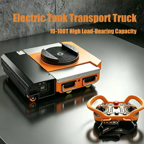 10-100T Industrial Heavy Duty Machine Moving Skate Dolly Commercial Remote Control Electric Machiner