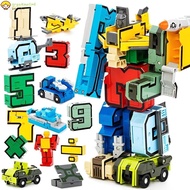 Transformers Digital Robot Deformation Toys 0-9 Numbers for Kids
