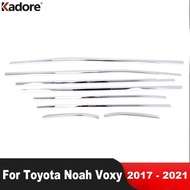 Window Frame Sill Trim For Toyota Noah Voxy R80 2017-2021 Steel Car Bottom Windows Strip Accessories