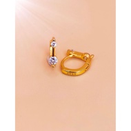 Mini Hoop S925 Crystal Earring (ER-064S&G)