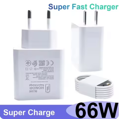 Original Honor Magic7 Lite Super Fast Charger 66W EU/US Wall Adapter Type C Cable For HONOR X60 X50 