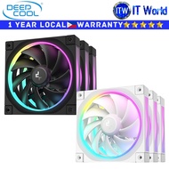 Itw | Deepcool Computer PC Fan FL12 3in1 120mm Addressable RGB Triple Fans (Black | White)