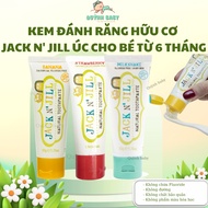 Jack N' Jill Australian organic toothpaste is safe to swallow for babies from 6 months Jack N' Jill 