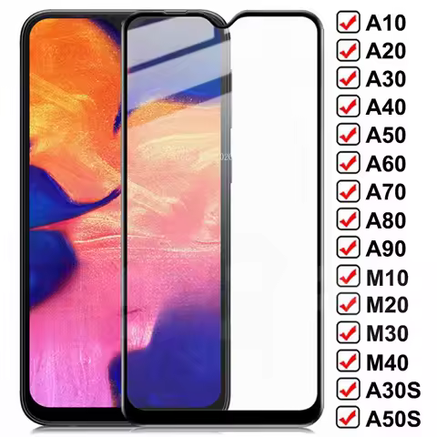 9DProtective Glass For Samsung Galaxy A10 A20 A30 A40 A50 A60 A70Tempered Glass on Samsung A80 A90 M
