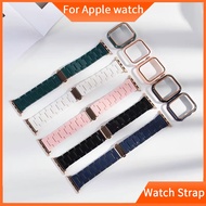 Resin Strap+Watch Case For Apple Watch band 44/40/38/42mm Bracelet For iwatch 6 SE series 5 4 3 2 1