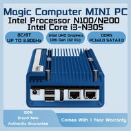 Magic Computer MINI PC Intel Processor N100/N200 Intel Core i3-N305 DDR5 PCIe SATA3.0 HDMI Fanless