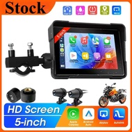 5 inch MOTO CarPlay Display Screen Navigation Motorcycle Dual Bluetooth For Motorcycle Wireless Andr