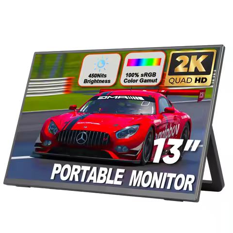 13 Inch 2K LCD LED Small Monitors Type-c 4K Gaming Monitor IPS Panel Screen USB Display Portable Mon