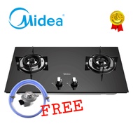 [ Free Gas Regulator & Gas Tube ] Midea MGH-76Q60B Built In Glass Hob With Safety Device 5.2kW MGH76