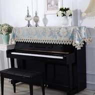 ST/💎European Piano Cover Lace Fabric Embroidery Piano Cover Yamaha American Piano Cover Towel Modern Minimalist Half Cov