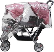 Universal Stroller Raincovers for Twins Baby Stroller Pushchair Waterproof Buggy Pram Raincoat Wind 