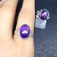 แหวนอเมทิสต์ แหวนเงินแท้ พลอยอเมทิสต์(cz) YTG-5188