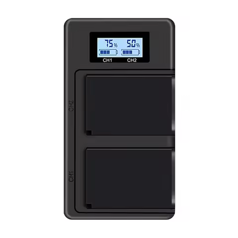 Palo EN-EL20 EN EL20 ENEL20 LCD Display USB Dual Slots Charger for NIKON 1 J1 J2 J3 S1 Digital Camer