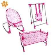 [utruiut0k] Baby Toddler interesting play Furniture Bed +  Rocking  for Doll Supply