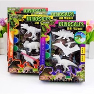 Ready Stock  3 in 1 Kid DIY Dinosaur Painting Kit Set  3D Paint and Play Set