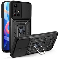 Shockproof Armor Case Xiaomi Redmi 9 9A 9C Note 8 10 11 5G Casing Car Holder Phone Cover Push Pull C