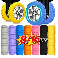 8/16PCS Thicken Texture Silicone Wheels Protector for Luggage Reduce Noise Travel Luggage Wheels Cov