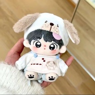 屿未蓝10cm 煎饼小汪10cm娃娃衣可爱换装娃娃海星体正常体娃衣Yuwei Blue 10cm Pancake Small Wang 10c20250403