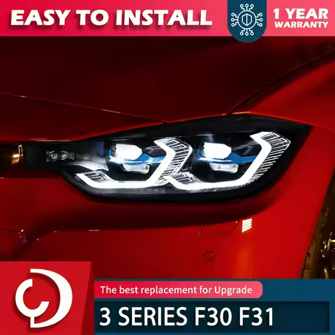 AKD 2 PSC Head Lamp for BMW F30 2012-2019 Headlight 318i 320i 325i 328i 330i 335i Angel Eye Drl Auto