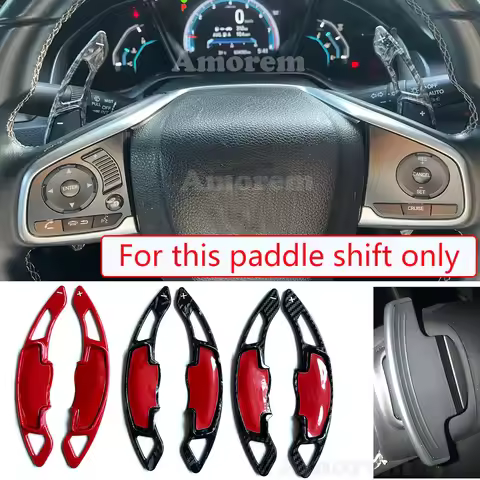 ABS Carbon Fiber Print Paddle Shift For Honda Civic FC FK 2016-2020 Accord Gen9 Gen10 9th 10th CRV C
