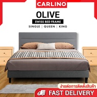 (*จัดส่งฟรี*)  MR CARLINO :OLIVE BED FRAME เตียง เตียงนอน ฐานเตียง+หัวเตียง คุณภาพดี แข็งแรงทนทาน DIVAN BED FRAME เตียงนอน 6 ฟุต เตียงนอน 5 ฟุต เตียงนอน3.5 ฟ