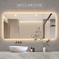 Hotel Smart Bathroom Mirror with LightledLight Mirror Toilet Toilet Touch Screen Anti-Fog Bathroom Mirror Square