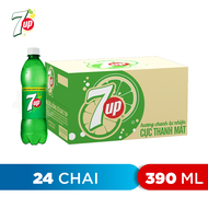 THÙNG 24 CHAI NƯỚC NGỌT 7UP VỊ CHANH 390ML