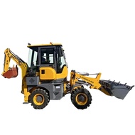 Wholesale Diesel Backhoe Excavator LW15-10 High Efficiency Wheel Small Backhoe Loader 4x4 Articulate