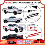CPO 2Pcs NISSAN NAVARA Car Body Side Sticker Truck Decal Vinyl Flame Sticker