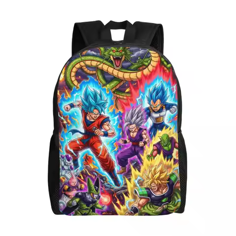 Customized Animes G-Gokues Ultra Instinct Laptop Backpack Men Women Basic Bookbag for College School