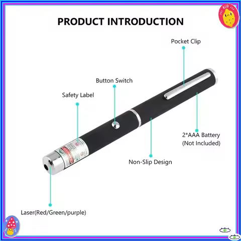 *Laser Pointer Red Green Purple Three-color Laser Pointer Projection Teaching Demonstration Pen Toys